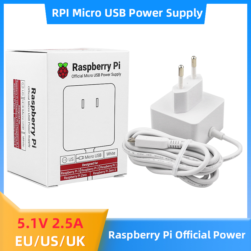 Pi Power Supply - Ahududu Pi 12.5W güç kaynağı 5.1V