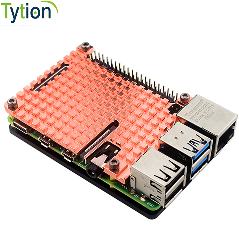 Pi 4 Case - Raspberry Pi 4B Saf Bakır Soğutucu