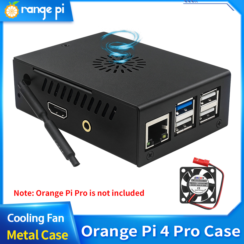 Pi 4 Case - Orange Pi 4 Pro Metal Kasa