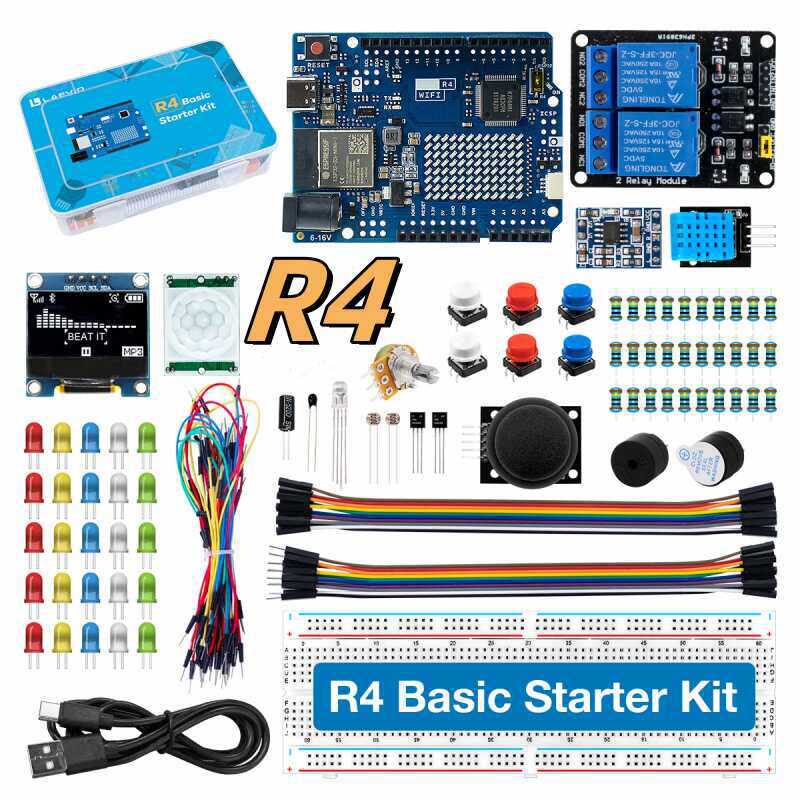 Arduino Kit - UNO R4 WiFi Uyumlu Geliştirme Başlangıç