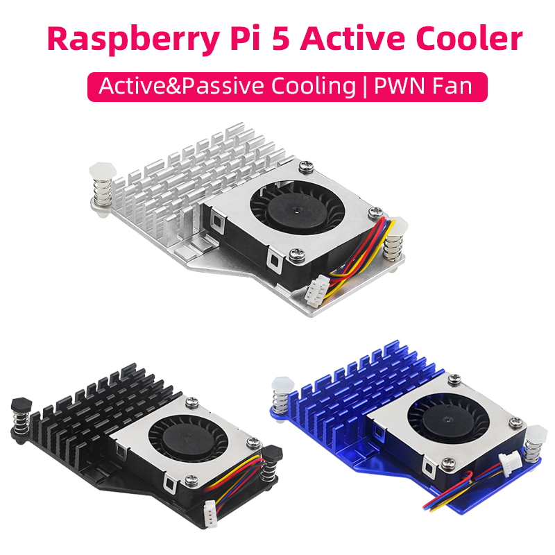 Pi 5 Case - Raspberry Pi 5 Aktif Soğutucu Alüminyum