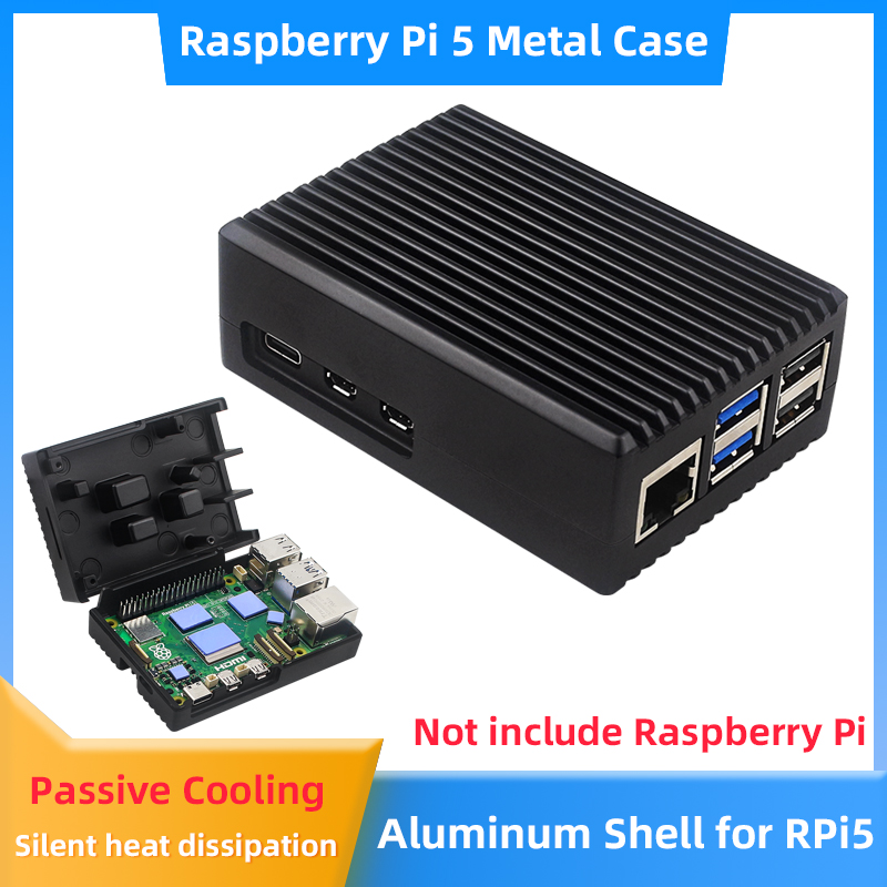 Pi Cooler - Raspberry Pi 5 Alüminyum Kasa Zırhlı