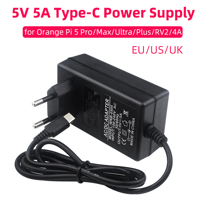 Pi Power Supply - Orange Pi 5V 5A Güç Kaynağı