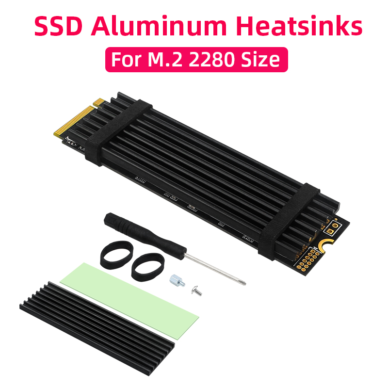 Pi Cooler - M.2 SSD Soğutucu ALÜMİNYUM RADYATÖR Katı
