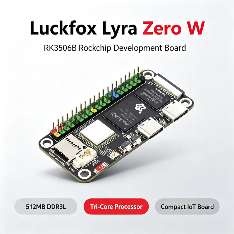 Luckfox Lyra Zero W RK3506B Ro - Pi Zero incelemesi ve fiyatı