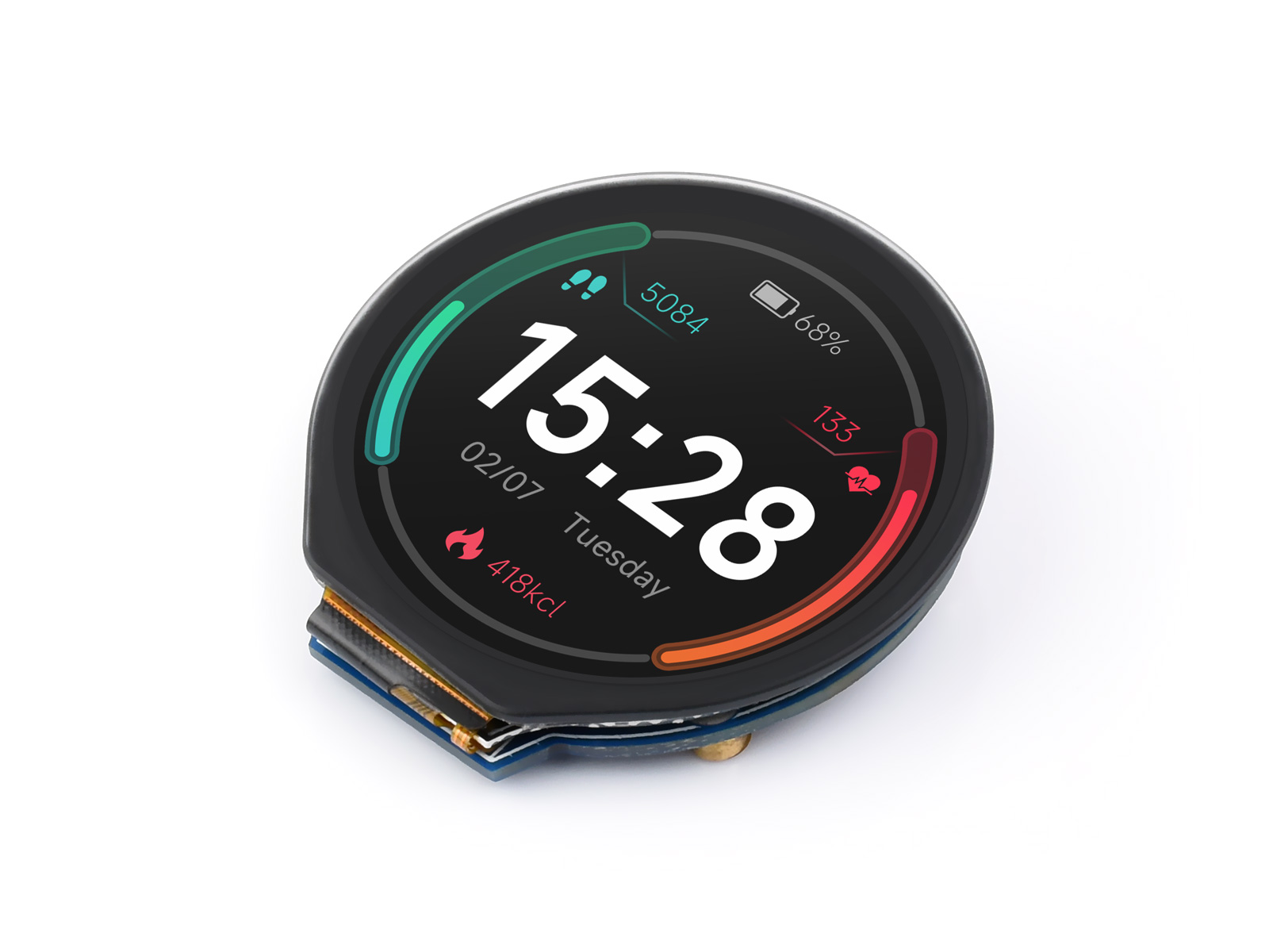 Waveshare 1.28 inç Yuvarlak LC - Pi Display incelemesi ve fiyatı