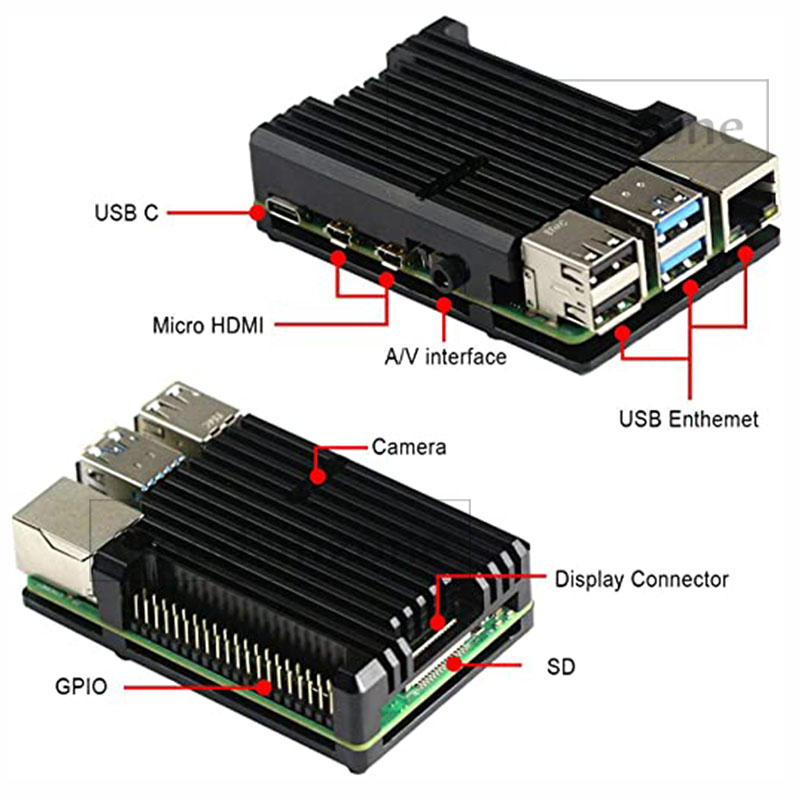 Raspberry Pi 4 Model B için Zı - Pi 4 Case incelemesi ve fiyatı