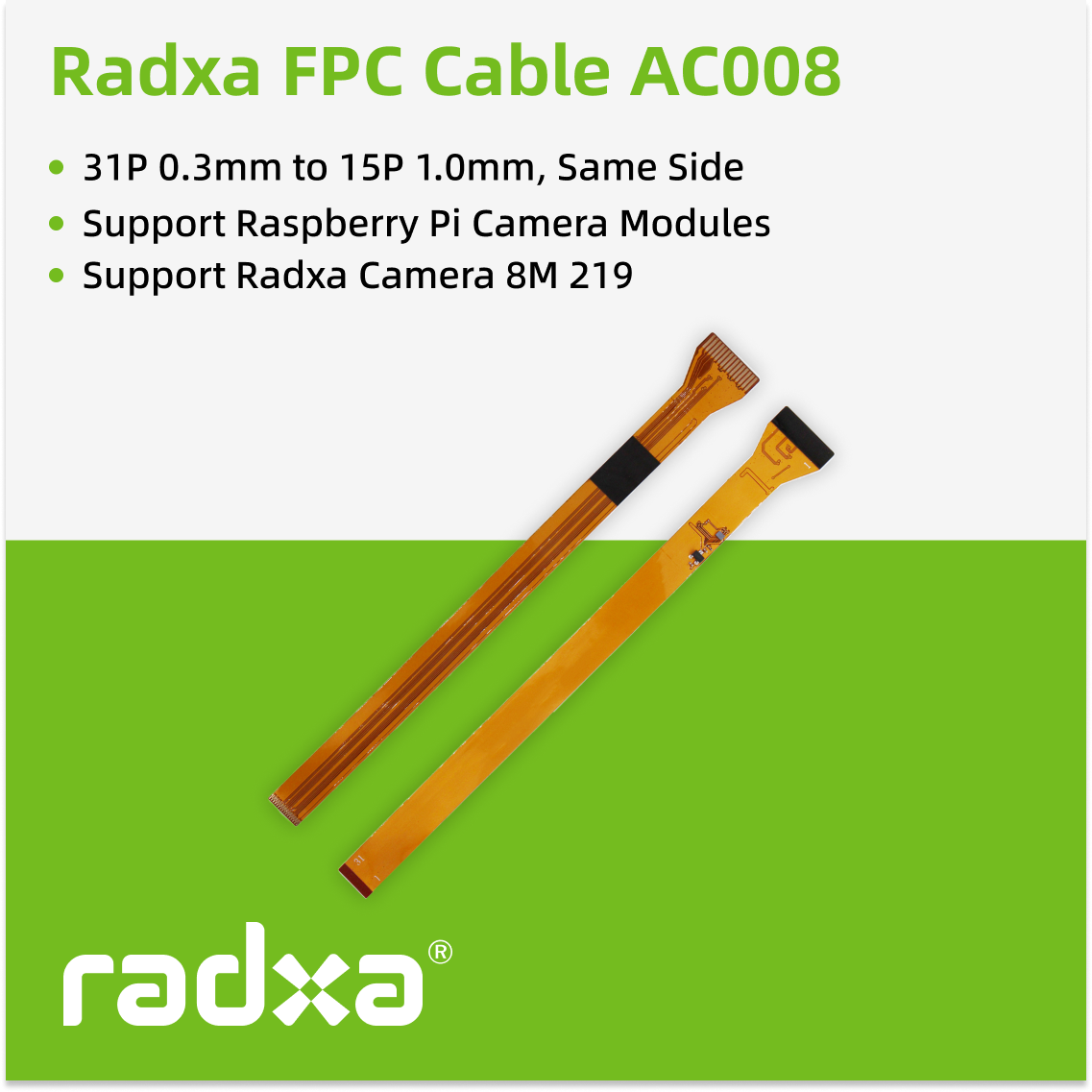 Radxa Kamera FPC AC008 Kablosu - Pi Camera Cable incelemesi ve fiyatı