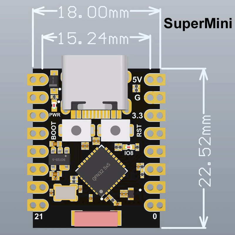 ESP32-S3 Supermini Pro MINI Ge - Arduino Kit incelemesi ve fiyatı
